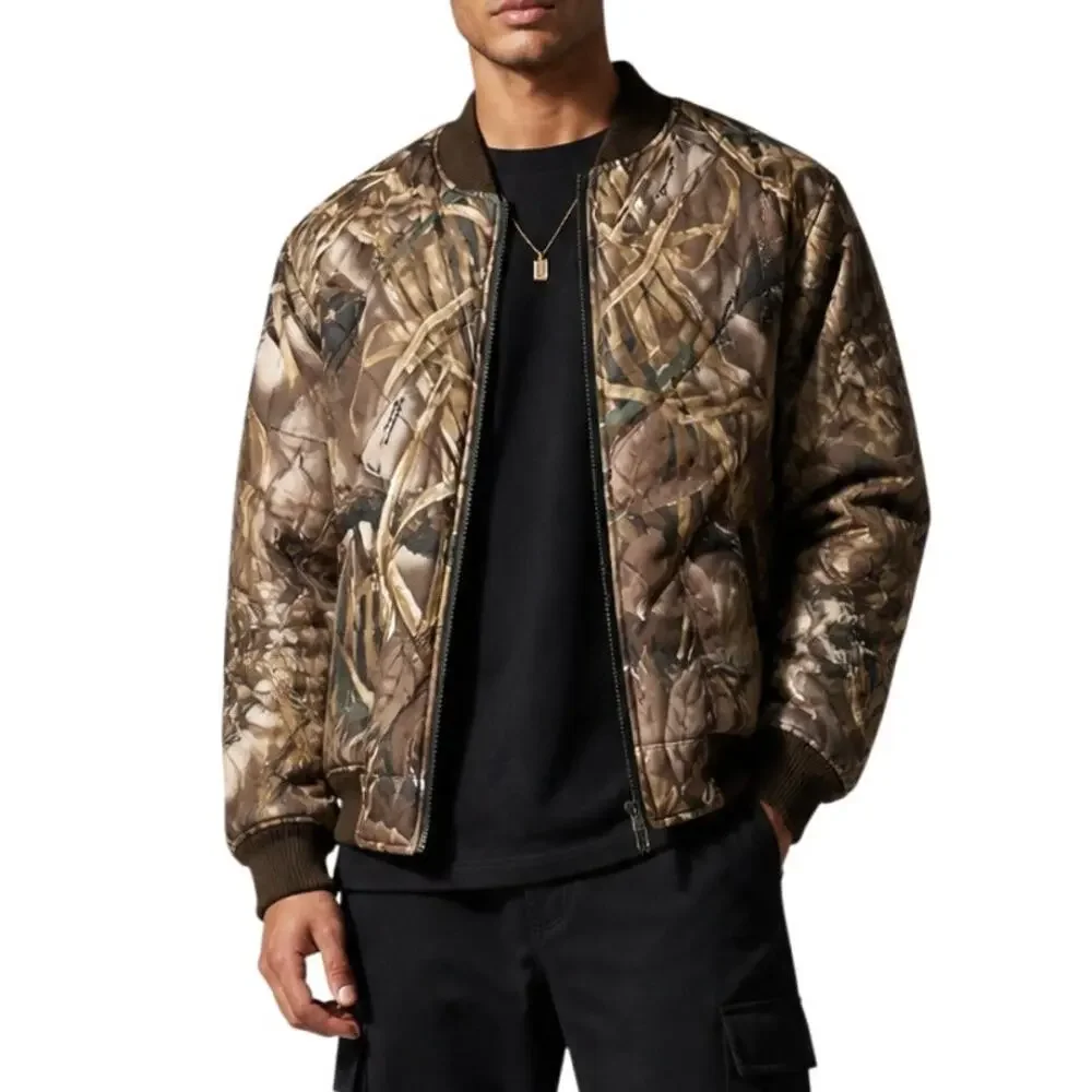 Reversible Camo Hunting Jacket Advantage Wetlands Camo Olive Mens XL